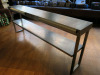 Stainless Steel Heated Gantry with Shelf, Size H70 x W185 x D30cm. - 2