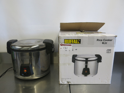 Buffalo J300 Rice Cooker, Capacity 6Ltr. Comes in Original Box & Appears New/Unused.