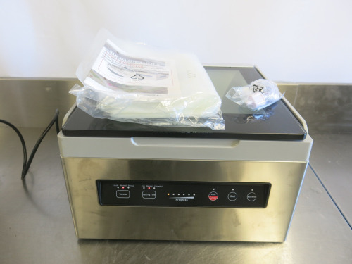 Sousvide Chamber Vacuum Sealer, Model SVT-03003, S/N IVC55200117. Appears New/Unused.