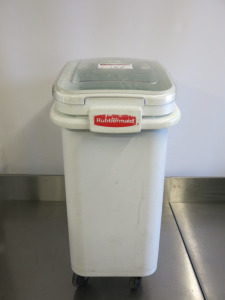 Rubbermaid Ingredient Bin on Castors.