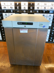 Gram Undercounter Freezer, Model F210RG, S/N 10252384. Size H83 x W60 x D64cm.