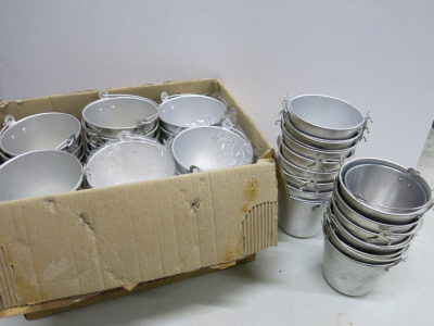 50 x Car Brand Aluminium Ice Bucket to Include: 36 x Boxed/ New & 14 Used. Size H14 cm.