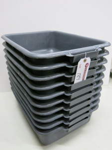 11 x Vogue Plastic Bus Box/Wash Basin.