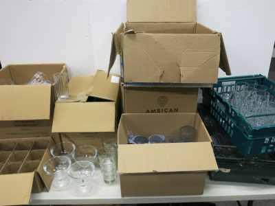 8 x Boxes of Assorted Glassware to Include: Tumblers, Straight Glasses & Other.
