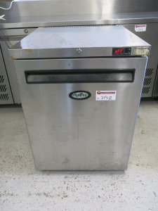 Foster Stainless Steel Under Counter Freezer, Model LR150-A, S/N E5534092.Size H80 x W60 x D65cm.