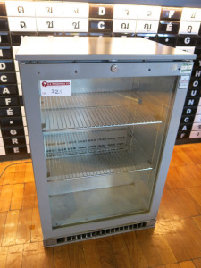 Osbourn Single Glass Door Drinks Chiller, Model 1800, S/N 212736/03/09. Size H90 x W60 x D50cm.