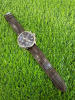 Tissot Men's Chrono XL Classic Watch. Stainless Steel, Sapphire Crystal with Blue Dial on Brown Leather Strap. NOTE: no box or papers.
