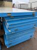 8 x Cabin Site Office Block in Blue, Constructed by NT Construction. Segment Kontenerowy 8 Cabin Site Offices Built In-Situ at Shotton Mill for Viewing & Collection from Site with the Permission of the Site Security Only. DOM 06/2015, Single Cabin Size 24 - 6