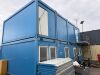 8 x Cabin Site Office Block in Blue, Constructed by NT Construction. Segment Kontenerowy 8 Cabin Site Offices Built In-Situ at Shotton Mill for Viewing & Collection from Site with the Permission of the Site Security Only. DOM 06/2015, Single Cabin Size 24 - 7