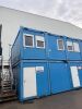 8 x Cabin Site Office Block in Blue, Constructed by NT Construction. Segment Kontenerowy 8 Cabin Site Offices Built In-Situ at Shotton Mill for Viewing & Collection from Site with the Permission of the Site Security Only. DOM 06/2015, Single Cabin Size 24 - 9