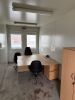 8 x Cabin Site Office Block in Blue, Constructed by NT Construction. Segment Kontenerowy 8 Cabin Site Offices Built In-Situ at Shotton Mill for Viewing & Collection from Site with the Permission of the Site Security Only. DOM 06/2015, Single Cabin Size 24 - 11