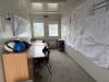 8 x Cabin Site Office Block in Blue, Constructed by NT Construction. Segment Kontenerowy 8 Cabin Site Offices Built In-Situ at Shotton Mill for Viewing & Collection from Site with the Permission of the Site Security Only. DOM 06/2015, Single Cabin Size 24 - 28