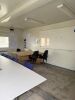 8 x Cabin Site Office Block in Blue, Constructed by NT Construction. Segment Kontenerowy 8 Cabin Site Offices Built In-Situ at Shotton Mill for Viewing & Collection from Site with the Permission of the Site Security Only. DOM 06/2015, Single Cabin Size 24 - 32
