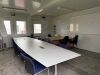 8 x Cabin Site Office Block in Blue, Constructed by NT Construction. Segment Kontenerowy 8 Cabin Site Offices Built In-Situ at Shotton Mill for Viewing & Collection from Site with the Permission of the Site Security Only. DOM 06/2015, Single Cabin Size 24 - 38
