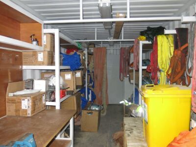 20ft Shipping Container & Contents, Type RXTY-20AD-1B, DOM 03/2023.....