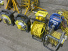 Large Quantity of Site Work Lighting & Electrical Cables to Include: 9 x 3 Phase Extension Leads, 2 x Single Phase Extension Leads, 3 x Single Phase Extension Reels, 2 x Blakley Site Transformers, Model STSC/3/RCD/S2, 2 x 3.0 KVA Transformers, 4 x 110v R - 10