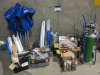 Large Quantity of Welding Equipment to Include: 2 x Regulators on 2 Trolleys, 10 x Reels of Stainless Steel Mig Wire, 28 x Tubes of Assorted Welding Rods, 5 x Partial Sets of Condor Tools, 9 x Packs of Arc Welding Rods, Box of Parweld Ceramics, Large Ass - 2