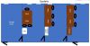 8 x Cabin Site Office Block in Blue, Constructed by NT Construction. Segment Kontenerowy 8 Cabin Site Offices Built In-Situ at Shotton Mill for Viewing & Collection from Site with the Permission of the Site Security Only. DOM 06/2015, Single Cabin Size 24 - 45