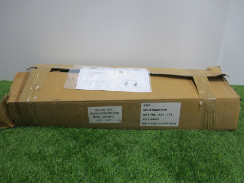 Boxed New 8' x 6' Welding Curtain with Frame.