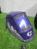 Bag Containing Parweld Automatic Welding Mask with P100 Series Air Filtration System & Pair of Leather Sleeves. - 2