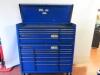 Mobile Snap-On Tool Storage Roll Cabinet, Model KRA5319APCM with 19 Drawers and Snap On Tool Storage Top Chest, Model KRA5208PCM with 8 Drawers & 1 Above. Size (H) 148cm x (W) 135cm x (D) 50cm