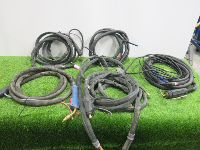 Assorted Lot of Welding Accessories to Include: 6 x Assorted Mig & Tig Welding Guns For Spares or Repair as Viewed/Pictured, 1 x Earth Straps & 1 x Magnetic Earth Strap.