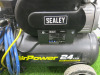 Sealey Air Power 24L 110V Compressor on Wheels, Model SAC2420E110V.V3, with Air Line. - 3