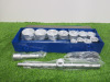 New Condor Werkzeug Industrial Quality Chrome Vanadium Steel,16 Pcs Socket Set, Hex 1" Sq Drive. Comes in Metal Container.