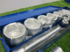 New Condor Werkzeug Industrial Quality Chrome Vanadium Steel,16 Pcs Socket Set, Hex 1" Sq Drive. Comes in Metal Container. - 2