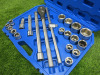 Condor Werkzeug Industrial Quality Chrome Vanadium Steel, 21 Pcs Socket Set, Hex 19-50mm, Hex 3/4" Sq Drive. Comes in Plastic Carry Case. - 3