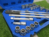Condor Werkzeug Industrial Quality Chrome Vanadium Steel, 21 Pcs Socket Set, Hex 19-50mm, Hex 3/4" Sq Drive. Comes in Plastic Carry Case. - 2