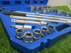 Condor Werkzeug Industrial Quality Chrome Vanadium Steel, 21 Pcs Socket Set, Hex 19-50mm, Hex 3/4" Sq Drive. Comes in Plastic Carry Case. - 5