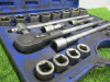 Condor Werkzeug Industrial Quality Chrome Vanadium Steel, 21 Pcs Socket Set, Hex 19-50mm, Hex 3/4" Sq Drive. Comes in Plastic Carry Case. - 2