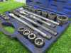 Condor Werkzeug Industrial Quality Chrome Vanadium Steel, 21 Pcs Socket Set, Hex 19-50mm, Hex 3/4" Sq Drive. Comes in Plastic Carry Case. - 3