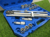 Condor Werkzeug Industrial Quality Chrome Vanadium Steel, 18 Pcs Socket Set, Hex 19-50mm, Hex 3/4" Sq Drive. Comes in Plastic Carry Case. NOTE: incomplete as viewed/pictured. - 2