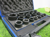 Condor Werkzeug Industrial Quality Chrome Molybdenum Steel, 16 Pcs Deep Impact Socket Set, Hex 19-50 mm, Hex 3/4" Sq Drive. Comes in Plastic Carry Case with 3/4" Ratchet Handle. - 2