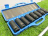 Condor Werkzeug Industrial Quality Chrome Molybdenum Steel, 8 Pcs Deep Impact Socket Set, Hex 22-38 mm, Hex 3/4" Sq Drive. Comes in Plastic Carry Case with 3/4" Ratchet Handle. - 2