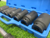 Condor Werkzeug Industrial Quality Chrome Molybdenum Steel, 8 Pcs Deep Impact Socket Set, Hex 22-38 mm, Hex 3/4" Sq Drive. Comes in Plastic Carry Case with 3/4" Ratchet Handle. - 5