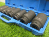Condor Werkzeug Industrial Quality Chrome Molybdenum Steel, 8 Pcs Deep Impact Socket Set, Hex 22-38 mm, Hex 3/4" Sq Drive. Comes in Plastic Carry Case with 3/4" Ratchet Handle. - 3