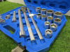 Condor Werkzeug Industrial Quality Chrome Vanadium Steel, 21 Pcs Socket Set, Hex 19-50mm, Hex 3/4" Sq Drive. Comes in Plastic Carry Case. - 2
