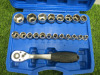 Condor Werkzeug Industrial Quality Chrome Vanadium Steel 27 Pcs Socket Set, Hex 8-32mm, 1/2" Sq Drive. Comes in Plastic Carry Case. - 2