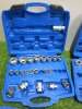 5 x Condor Werkzeug Industrial Quality Chrome Vanadium Steel 27 Pcs Socket Set, Hex 8-32mm, 1/2" Sq Drive. Comes in Plastic Carry Cases. NOTE: these are incomplete sets. - 2