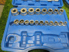 5 x Condor Werkzeug Industrial Quality Chrome Vanadium Steel 27 Pcs Socket Set, Hex 8-32mm, 1/2" Sq Drive. Comes in Plastic Carry Cases. NOTE: these are incomplete sets. - 7