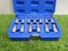 Condor Werkzeug Industrial Quality Chrome Vanadium Steel 13 Pcs Socket Bit Set, Hex 5-22mm, 1/2" Sq Drive. Comes in Plastic Carry Case.