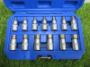 Condor Werkzeug Industrial Quality Chrome Vanadium Steel 13 Pcs Socket Bit Set, Hex 5-22mm, 1/2" Sq Drive. Comes in Plastic Carry Case. - 2