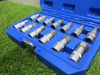 Condor Werkzeug Industrial Quality Chrome Vanadium Steel 13 Pcs Socket Bit Set, Hex 5-22mm, 1/2" Sq Drive. Comes in Plastic Carry Case. - 3