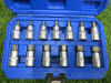 Condor Werkzeug Industrial Quality Chrome Vanadium Steel 13 Pcs Socket Bit Set, Hex 5-22mm, 1/2" Sq Drive. Comes in Plastic Carry Case. - 2