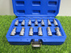 Condor Werkzeug Industrial Quality Chrome Vanadium Steel 13 Pcs Socket Bit Set, Hex 5-22mm, 1/2" Sq Drive. Comes in Plastic Carry Case.