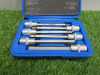 Condor Werkzeug Industrial Quality Chrome Vanadium Steel 6 Pcs Socket Bit Set, Hex Length 140mm, 5-12mm, 1/2" Sq Drive. Comes in Carry Plastic Carry Case.