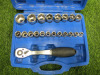 Condor Werkzeug Industrial Quality Chrome Vanadium Steel 27 Pcs Socket Set, Hex 8-32mm, 1/2" Sq Drive. Comes in Plastic Carry Case. - 2
